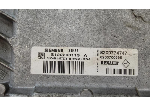 Блок управления двигателя 8200774747, 8200774747   Renault Twingo II