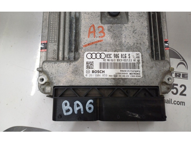 Блок управления двигателем Блок управления 03C906016S, 0261S04859   Audi A3 8Y