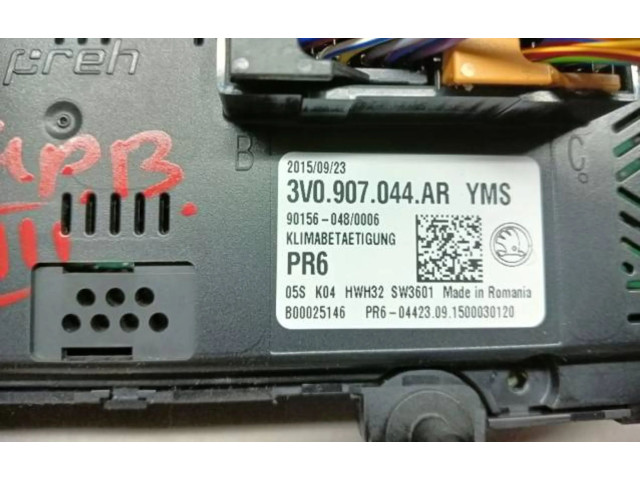 Блок управления климат-контролем 3V0907044AR, B00025146   Skoda Superb B8 (3V)