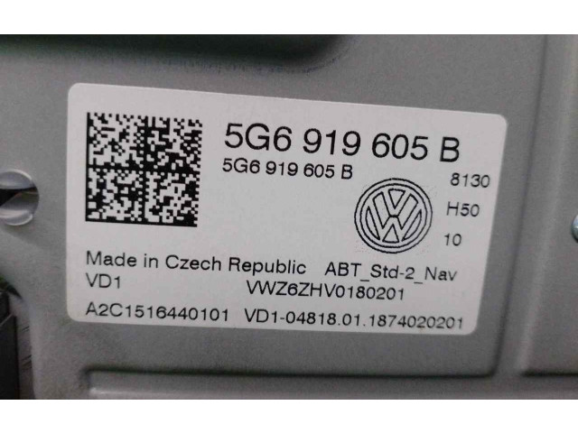 Экран дисплея вверх 5G6919605B, A2C1516440101   Volkswagen Golf SportWagen       