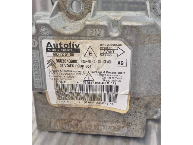 Блок подушек безопасности 9662643980 Citroen C4 I