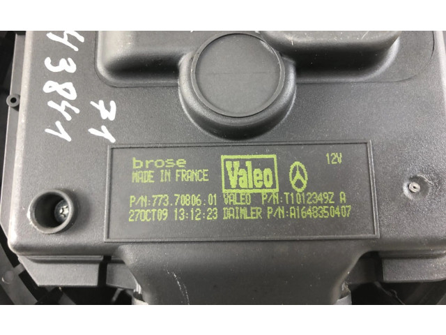 Вентилятор печки 773.70806.01, A1648350607 Mercedes-Benz ML W164