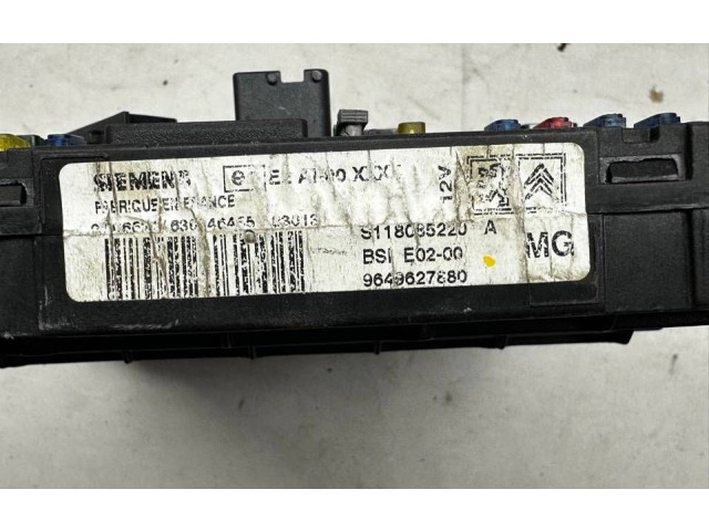 Pojistková skříňka S118085220, 9649627880 Peugeot 206 CC 2001