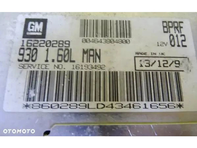 Блок управления двигателя 16220289 Alfa Romeo 145 - 146