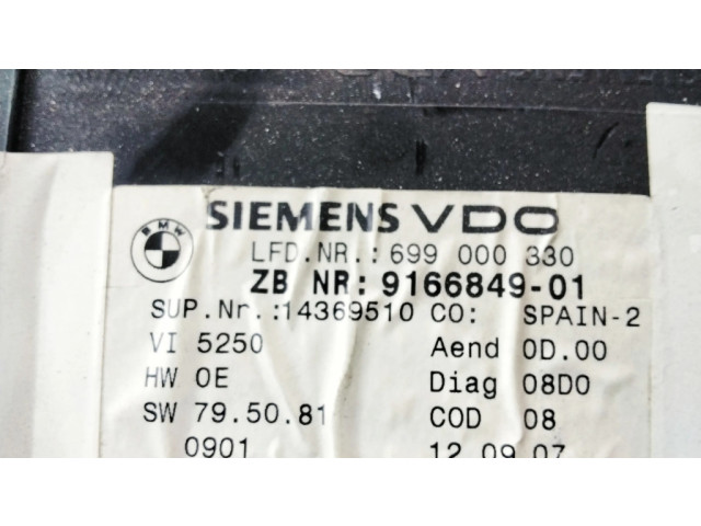 Přístrojová deska BMW 3 E92 E93 2007 9166849