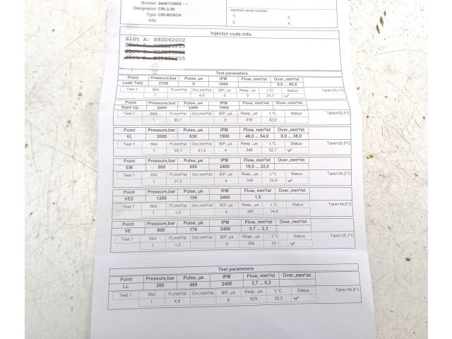 Форсунка 0445110955    Peugeot Partner III  DV5RD 