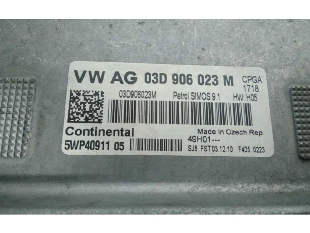 Блок управления двигателем ECU 03D906023M Skoda Fabia Mk2 (5J)