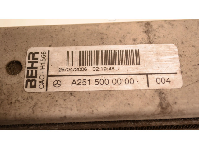 Интеркулер A2515000000 Mercedes-Benz R W251