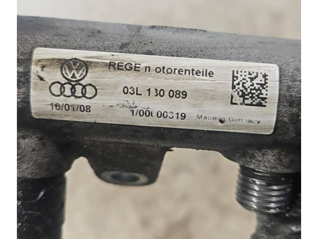 Топливная рампа 03L130089, 100100319 Audi A3 S3 8P для двигателя CBAB