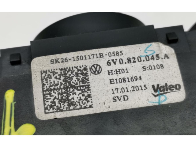 Блок управления климат-контролем 6V0820045A   Skoda Fabia Mk3 (NJ)