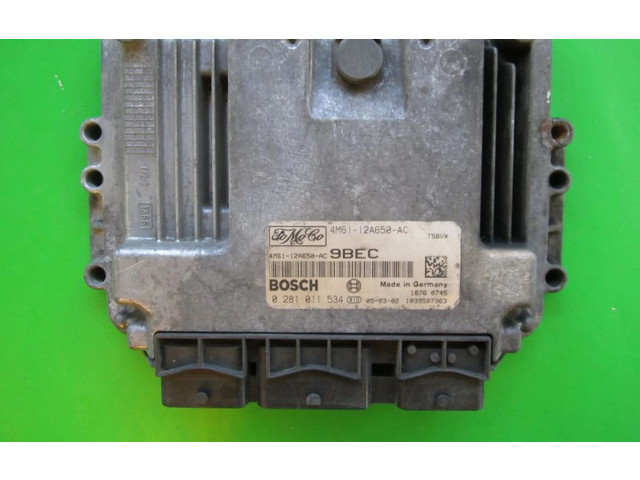 Блок управления двигателем Блок управления 4M61-12A650-AC, 0281011534 Mazda 3 I