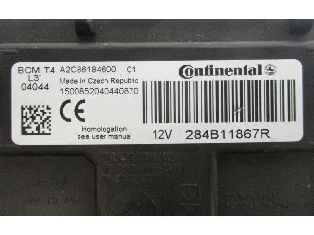 Блок комфорта 284B11867R Renault Clio III