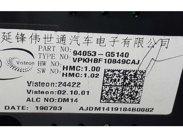 Панель приборов 94053G5140, VPKHBF10849CAJ KIA Niro