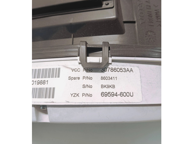 Панель приборов 8603411, 69594600U Volvo S80