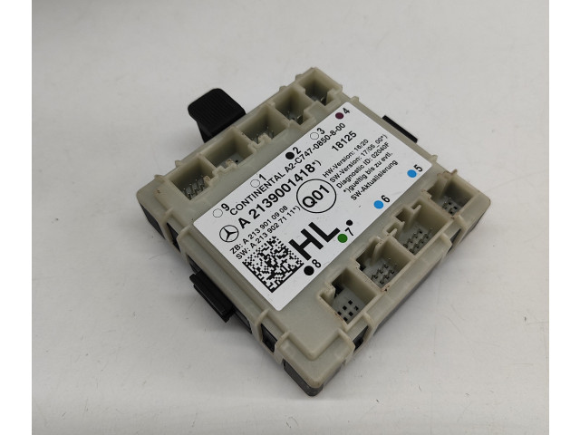 Pojistková skříňka Блок управления дверью A2139001418, A2139010908 Mercedes-Benz E W213 2018