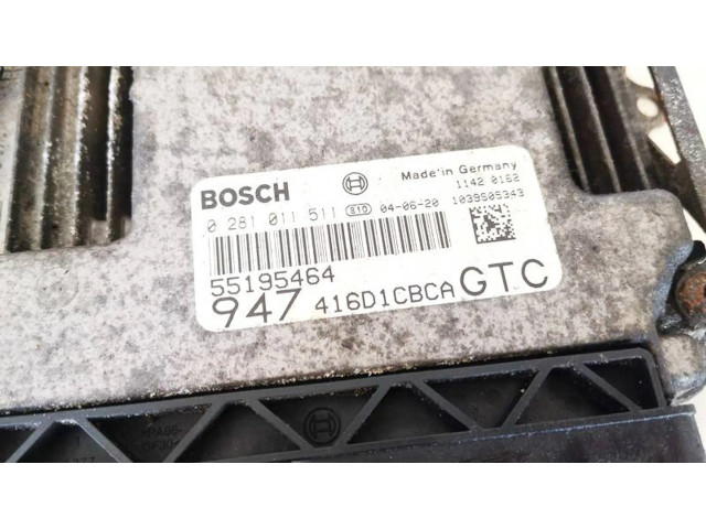 Блок управления двигателя 55195464, 0281011511   Alfa Romeo GT