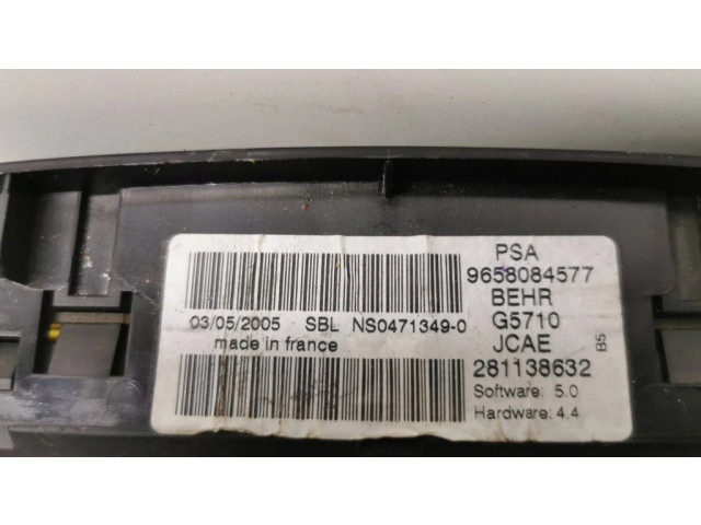 Блок управления климат-контролем 9658084577, NS04713490   Citroen C4 I