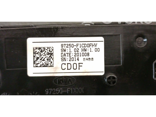 Блок управления климат-контролем 97250F1CD0FHV, 97250F1CD0FHV KIA Sportage