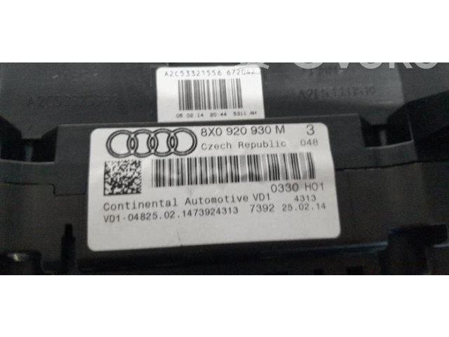 Панель приборов 8X0920930M Audi A1
