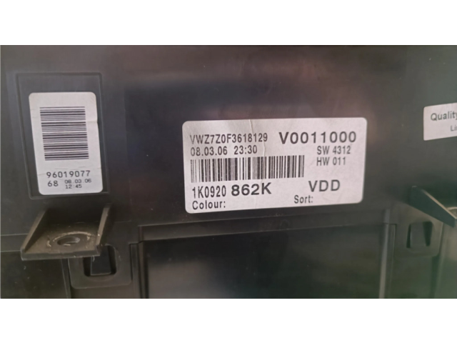 Комплект блоков управления 1K0905851B, 1K0920862K   Volkswagen Golf Plus