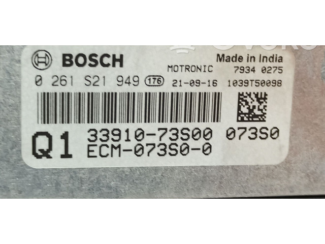 Блок управления двигателя 3391073S00, 33910-73S00 Suzuki Ignis