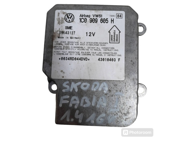 Блок подушек безопасности 1C0909605H Skoda Fabia Mk1 (6Y)