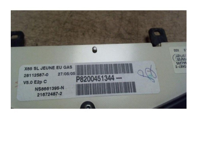 Спидометр (приборный щиток) 8200451344, 8200451344 Renault Clio II