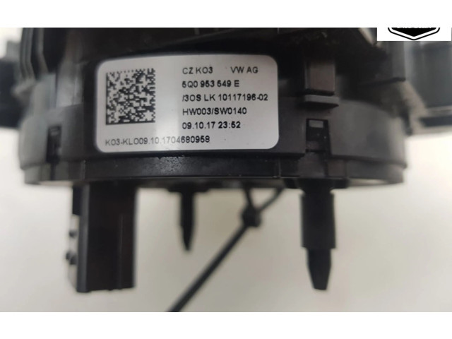 Подрулевой шлейф SRS 5Q0953549E, 5Q0953549E   Audi A3 S3 8V
