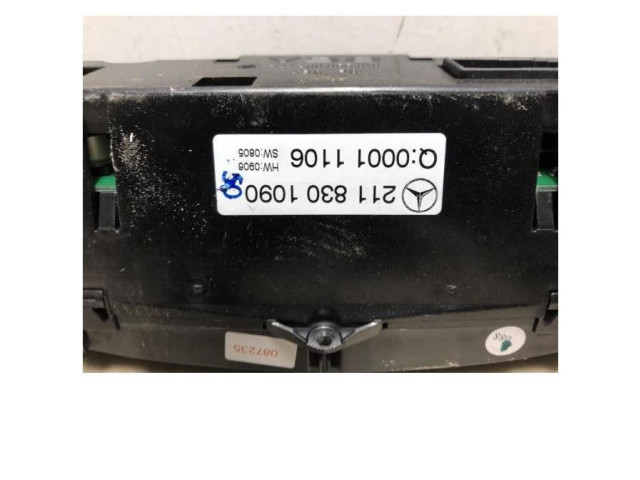 Блок управления климат-контролем 2118300490, 2118300490   Mercedes-Benz E AMG W211