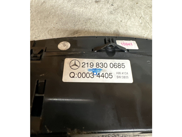Блок управления климат-контролем 2198300685, 00034405   Mercedes-Benz CLS AMG C219