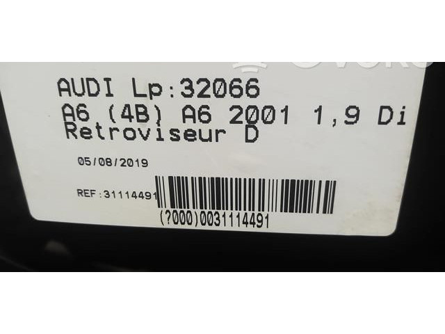 Zpětné zrcátko Audi A6 S6 C5 4B 2003 4B1858532BF3FZ