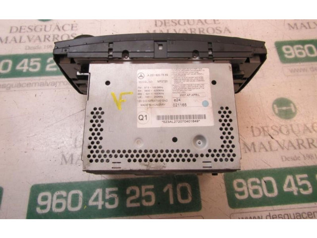 Блок управления HiFi audio    A2518209489, A2518207889   Mercedes-Benz R W251