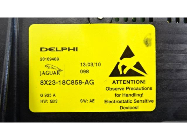 Блок управления климат-контролем 8X2318C858AG, 28189489 Jaguar XF X250