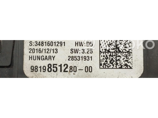 Блок управления климат-контролем 28528899, 28528899   Citroen Jumpy