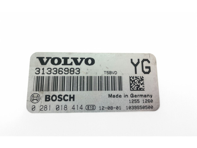 Блок управления двигателем Блок управления 31336983, 0281018414   Volvo S80