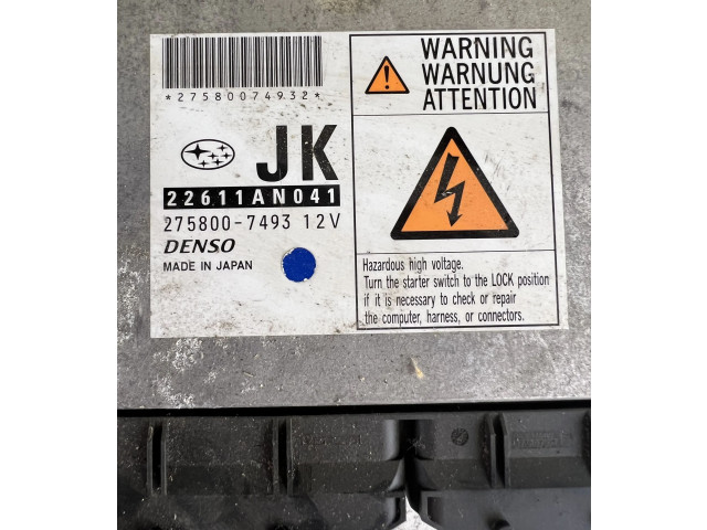 Řídící jednotka 2758007493, 22611AN041 Subaru Outback 2008