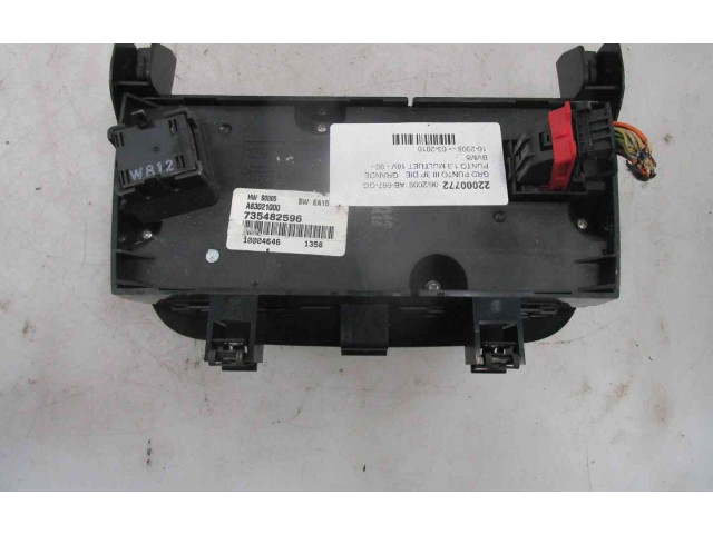 Блок управления климат-контролем 735447949, 22000772 Fiat Grande Punto