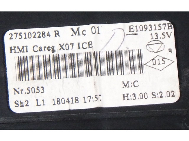 Блок управления климат-контролем 275102284R   Dacia Sandero