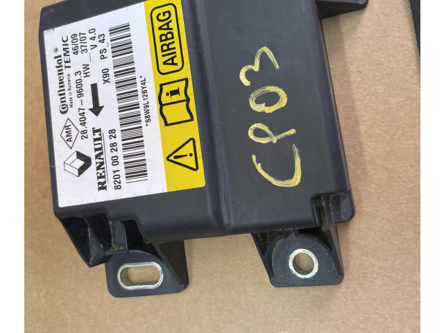 Блок подушек безопасности 8201002828, 8201002828 Dacia Sandero