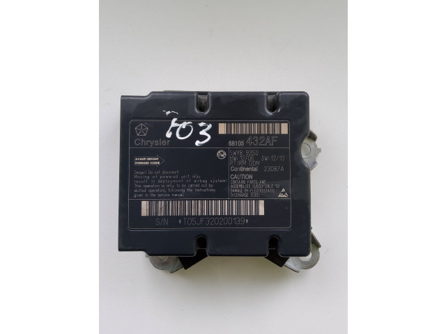 Блок подушек безопасности 68105432AF, 5WY89350   Chrysler Town & Country V