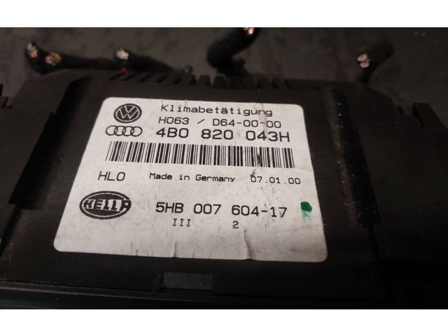 Блок управления климат-контролем 4B0820043H   Audi A6 S6 C5 4B