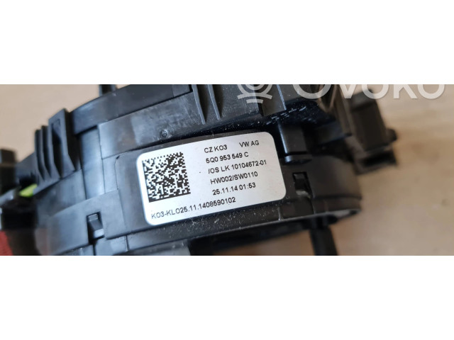 Подрулевой шлейф SRS 5Q0953549C, HW002SW0110 Audi A3 S3 8V