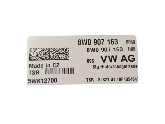 Блок управления коробкой передач 8W0907163 Audi Q5 SQ5