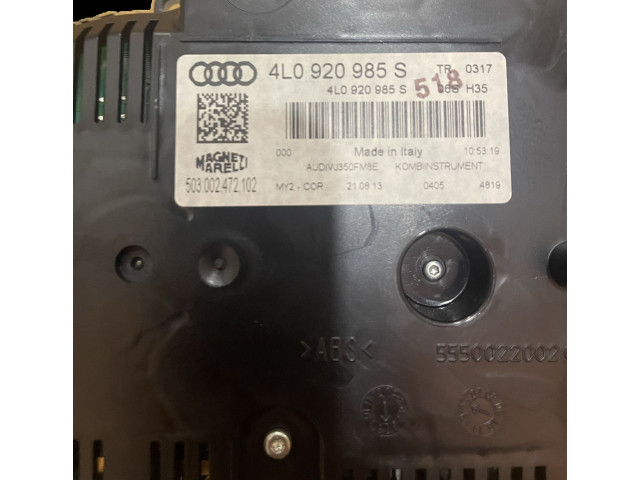 Přístrojová deska  Audi Q7 4L 2014 4L0920985  