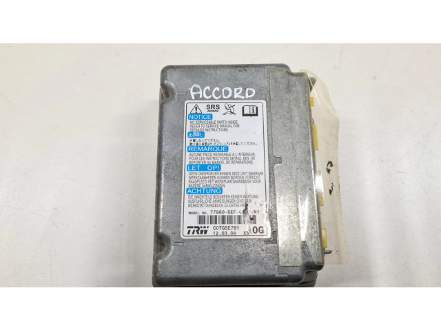 Блок подушек безопасности 77960SEFG812M1 Honda Accord