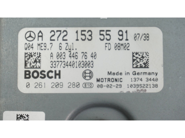 Řídící jednotka A2721535591, 0261209280 Mercedes-Benz E W211 2008