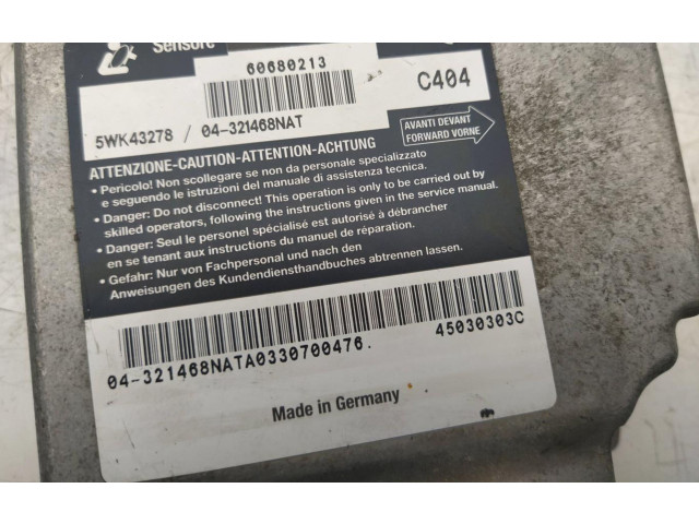 Блок подушек безопасности 60680213 Alfa Romeo 166