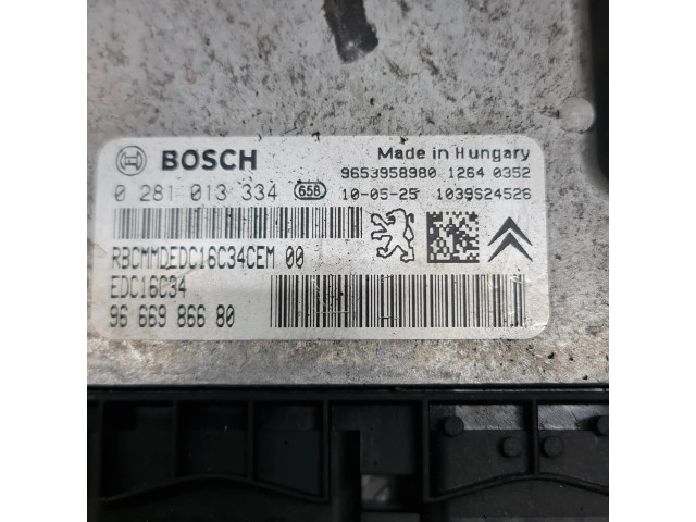 Řídící jednotka 9666986680, 9653958980 Peugeot 5008 2010