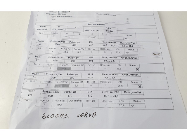 Vstřikovač 059130277AB, 0445115037   Audi Q7 4L    BUG 