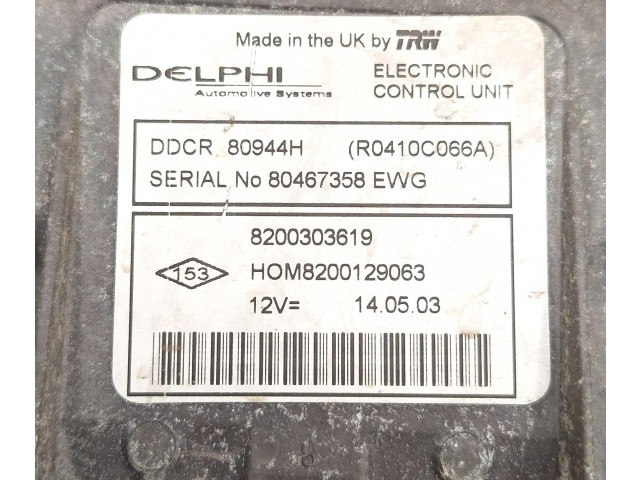 Комплект блоков управления 8200303619, R0410C066A   Renault Clio II